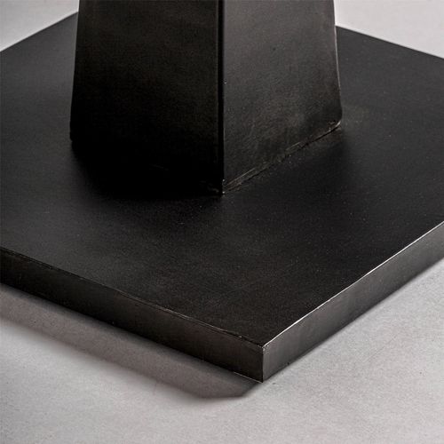 Table De Bar Industrielle En Bois De Manguier Noir Vieilli