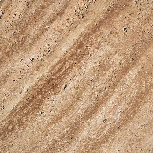 Table Basse Art Déco En Travertin Beige Finition Naturelle