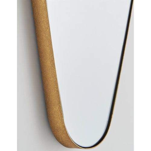 Miroir Art Déco Doré Finition Rugueuse Esprit Cristal Raffiné