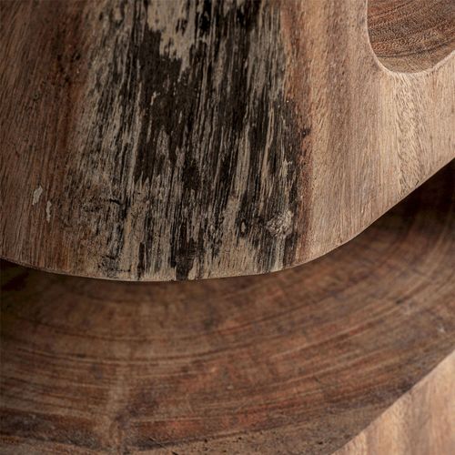 Table Basse Ethnique En Bois De Suar Finition Naturelle Marron