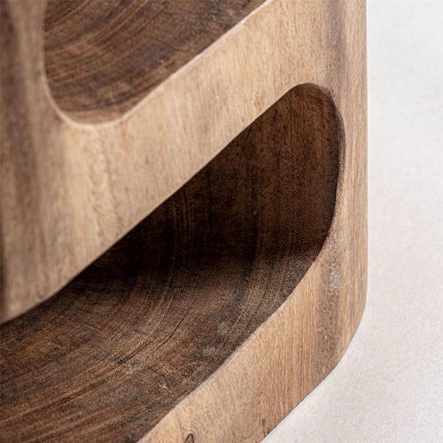 Table Basse Ethnique En Bois De Suar Finition Naturelle Marron