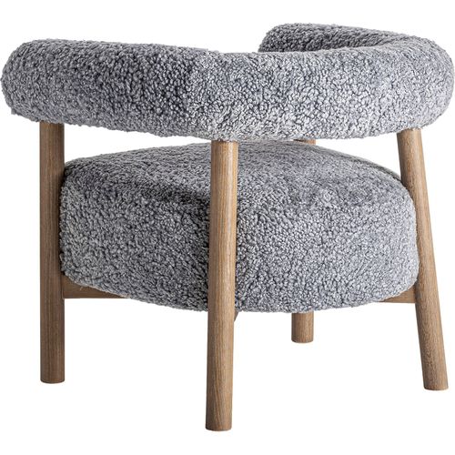 Fauteuil Contemporain En Bois De Frêne Finition Marron Naturel