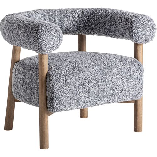 Fauteuil Contemporain En Bois De Frêne Finition Marron Naturel