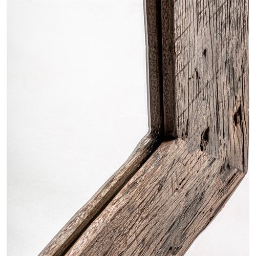 Miroir Bois Vieilli Marron Style Colonial Charme Intemporel