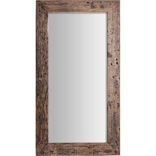 Miroir Bois Vieilli Marron Style Colonial Charme Intemporel