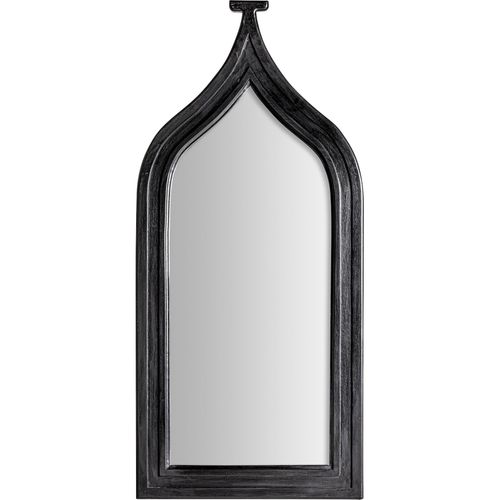 Miroir Mural Noir Style Classique Finition Naturelle Bois Et Mousse