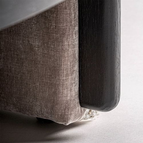 Fauteuil Art Déco En Bois De Pin Finition Taupe Élégance Intemporelle