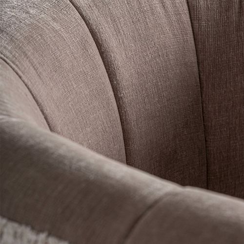 Fauteuil Art Déco En Bois De Pin Finition Taupe Élégance Intemporelle