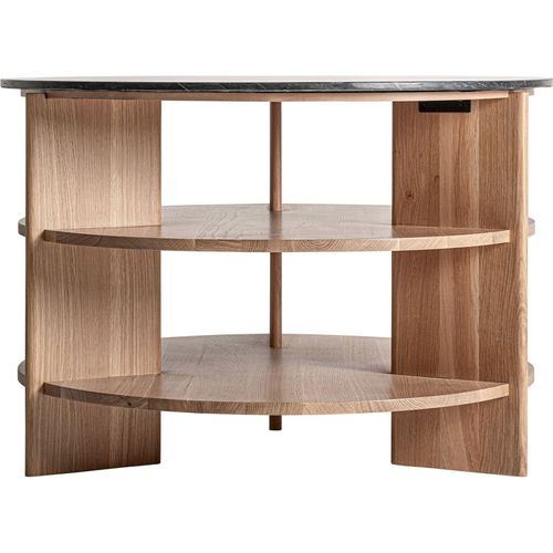 Table Basse En Bois De Chêne Marron Style Contemporain Raffiné