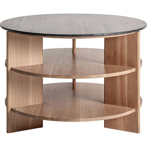 Table Basse En Bois De Chêne Marron Style Contemporain Raffiné