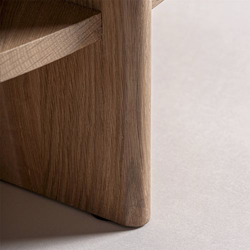 Table Basse En Bois De Chêne Marron Style Contemporain Raffiné