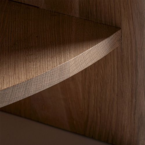 Table Basse En Bois De Chêne Marron Style Contemporain Raffiné