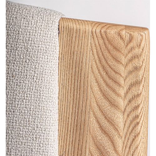 Fauteuil Contemporain Marron En Chêne Et Polyester Finition Marbrée