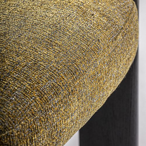 Fauteuil Contemporain En Polyester Camel Finition Marbrée