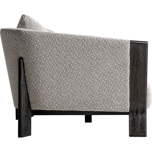 Sofa Contemporain Blanc Noir Effet Marbré En Polyester Élégant
