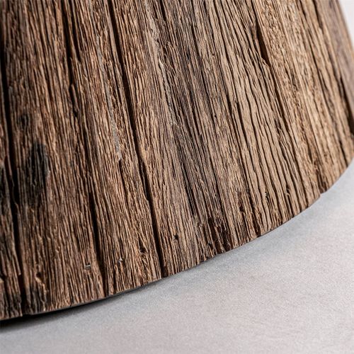 Table De Salle à Manger Contemporaine En Bois Tropical Vieilli Marron