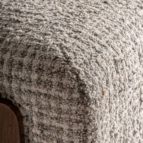 Fauteuil Art Déco En Bois D'acacia Marron Finition Naturelle