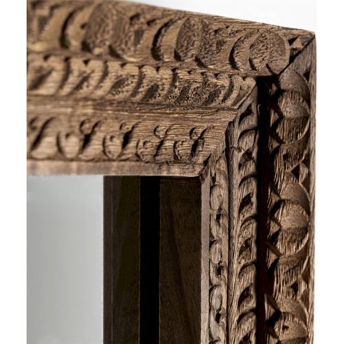 Miroir En Bois De Manguier Style Nordique Finition Naturelle