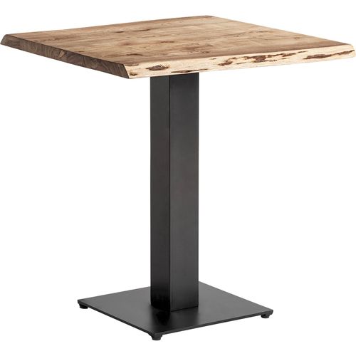 Table De Bar Industrielle En Bois D'acacia Finition Naturelle Marron