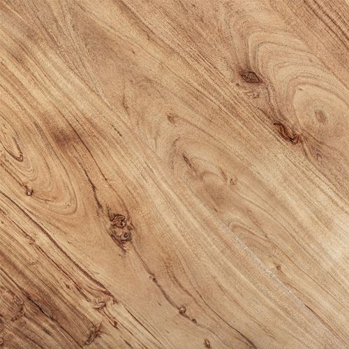 Table De Bar Industrielle En Bois D'acacia Finition Naturelle Marron