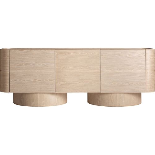 Buffet Art Déco Crème En Chêne Élégance Contemporaine