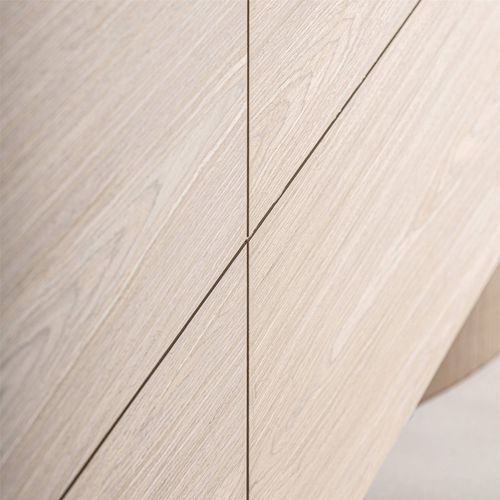 Buffet Art Déco Crème En Chêne Élégance Contemporaine