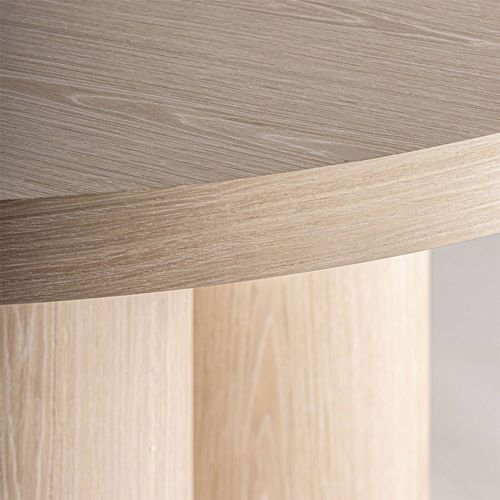 Table De Salle à Manger Art Déco Chêne Crème Élégance Intemporelle