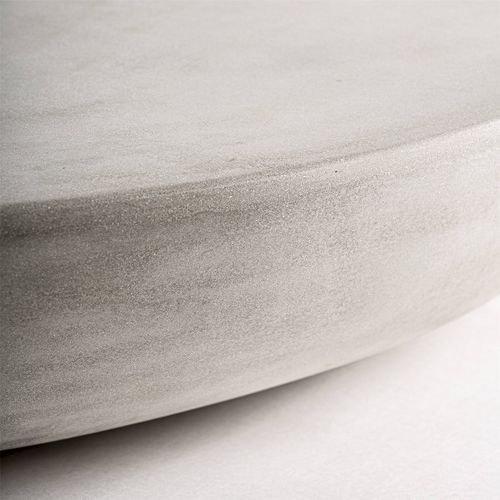Table Basse Art Déco En Ciment Finition Naturelle Gris Raffiné