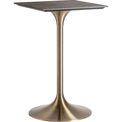 Table De Bar Dorée Art Déco En Acier Finition Rugueuse