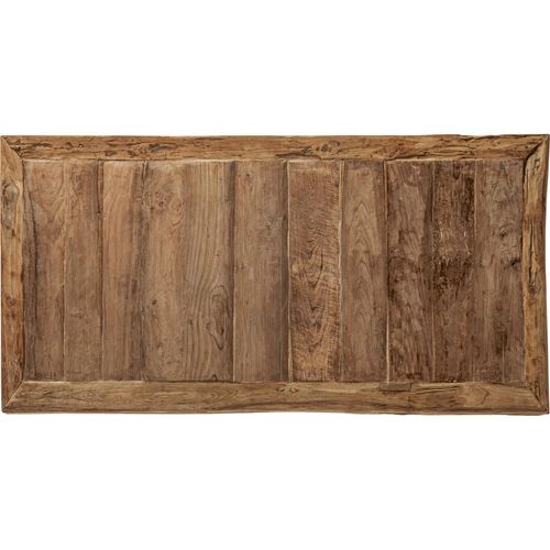 Table Basse En Teck Naturel Style Ethnique Marron Chaleureux