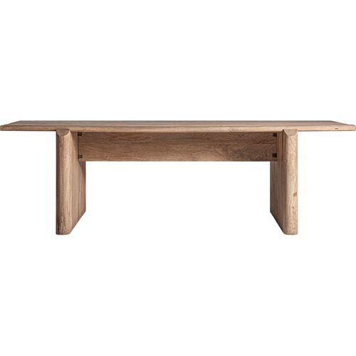 Table à Manger Contemporaine En Bois De Manguier Brun Clair Vieilli