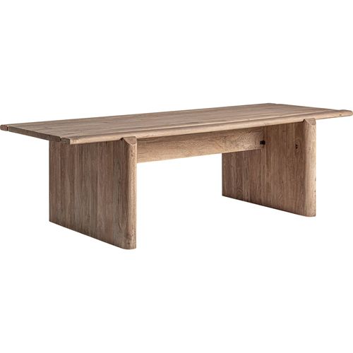Table à Manger Contemporaine En Bois De Manguier Brun Clair Vieilli