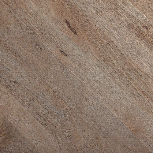 Table Contemporaine En Bois De Manguier Et Marbre Brun Clair