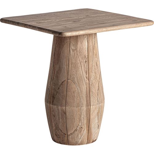 Table De Salle à Manger En Bois De Manguier Marron Vieilli