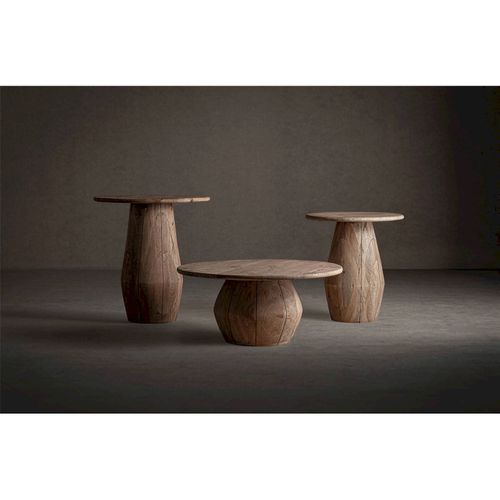 Table De Salle à Manger En Bois De Manguier Marron Vieilli