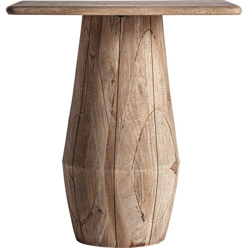 Table De Salle à Manger En Bois De Manguier Marron Vieilli