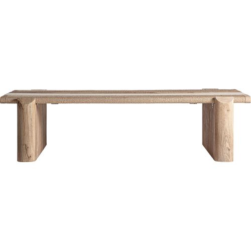Table Basse Design Contemporain En Bois De Manguier Et Marbre Marron