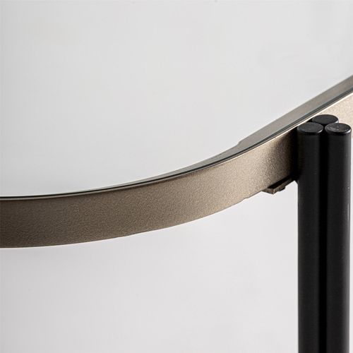 Console Art Déco En Fer Patiné Noir Or Élégance Contemporaine