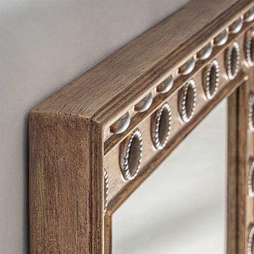 Miroir Doré Classique Patiné En Résine Esprit Raffiné