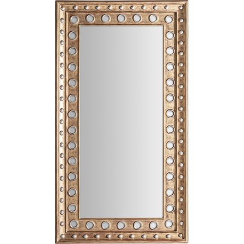 Miroir Doré Classique Patiné En Résine Esprit Raffiné