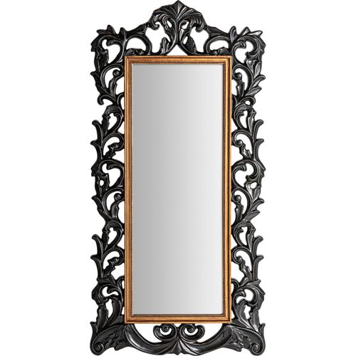 Miroir Noir Classique Finition Patinée Élégance Intemporelle