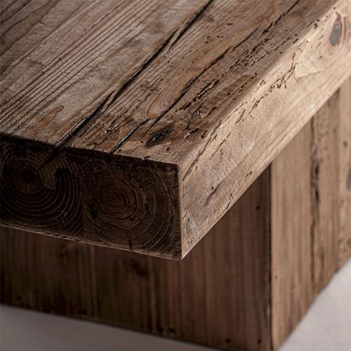 Table Basse En Bois Vieilli Style Rustique Esprit Authentique