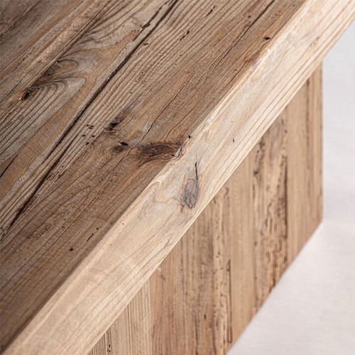 Table Basse En Bois Vieilli Style Rustique Esprit Authentique