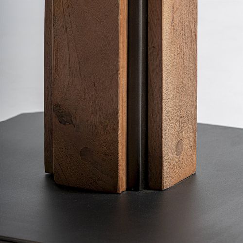 Table De Bar Contemporaine En Bois De Manguier Marron Clair