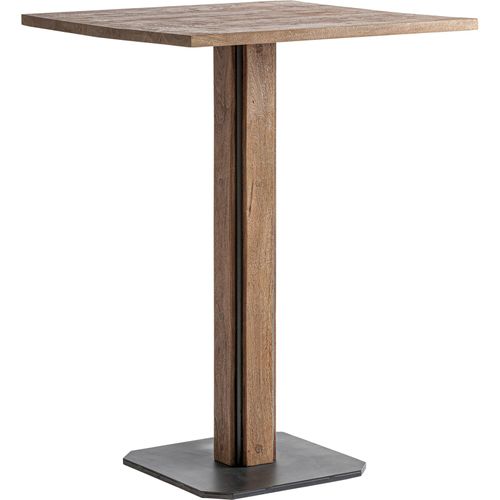 Table De Bar Contemporaine En Bois De Manguier Marron Clair