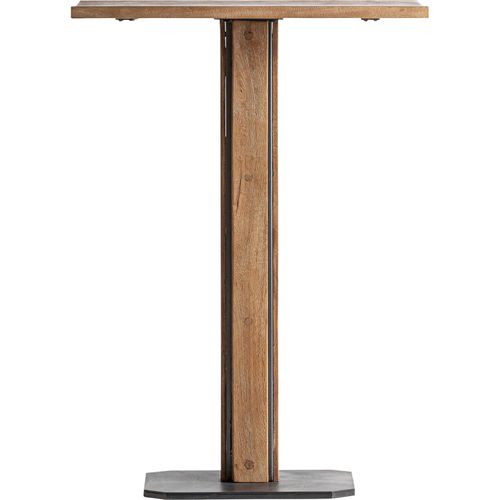 Table De Bar Contemporaine En Bois De Manguier Marron Clair