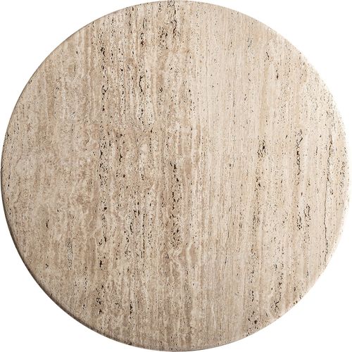 Table De Salle à Manger En Travertin Style Art Déco Beige