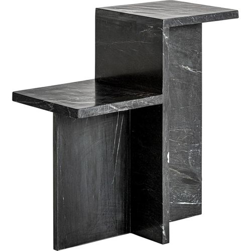 Table d'appoint  Art Déco En Marbre Noir Finition Artisanale
