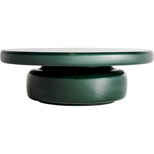 Table Basse Contemporaine Crème Finition Brillante Élégante