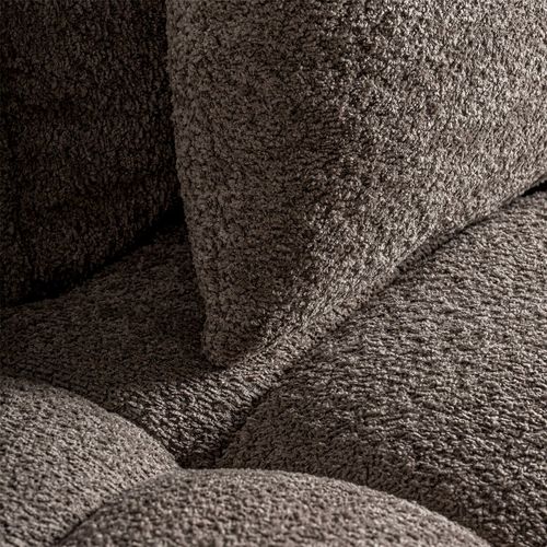 Sofa Contemporain Marron Finition Marbrée Confort Plume De Qualité